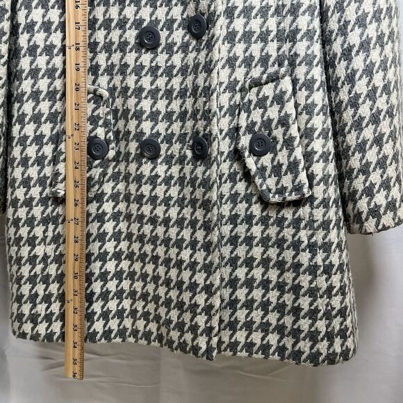Chadwicks womens houndstooth peacoat size 14 acrylic wool outdoor winter - Picture 8 of 10